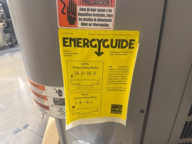 2.5 Ton 2-Stg SS HP 208-230/60/1, R-410A 15.2 SEER2 with 3 Ton Multi Comm Compatible ECM Air Handler