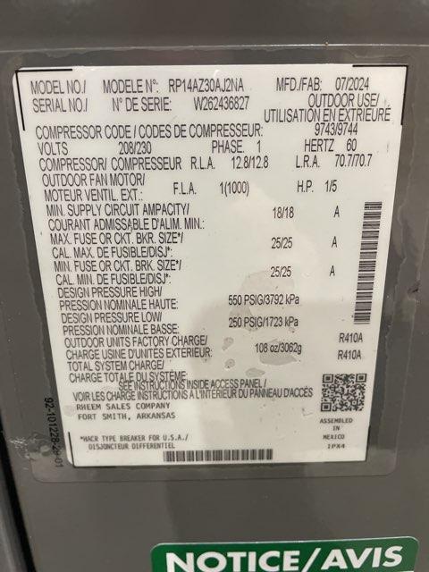 2.5 Ton Two-Stage Split-System Heat Pump 208-230/60/1 R410A 14.3 SEER2