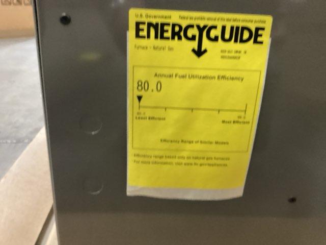 125,000 BTU Two-Stage Upflow/Horizontal ECM Variable Speed Comm Gas Furnace 80% 115/60/1 CFM: 1980