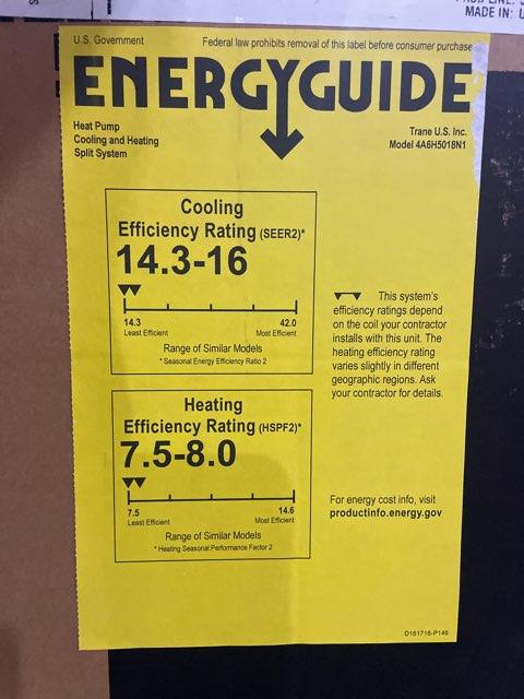 1.5 Ton Single-Stage Split-System Heat Pump 208-230/60/1 R410A 15 SEER