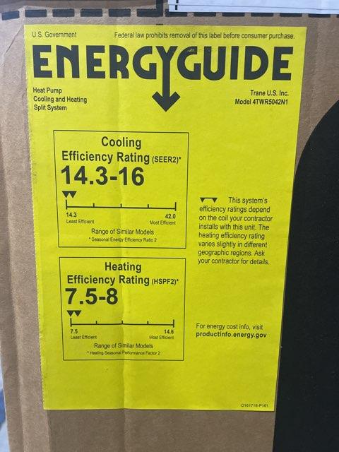 3.5 Ton Single-Stage Split-System Heat Pump 208-230/60/1 R410A 15 SEER