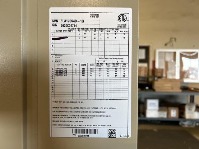 10 Ton AC/HP ECM Upflow/Horizontal Air Handler 460/60/3 R-410A CFM 4000