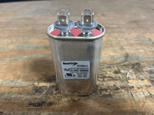 10 MFD X 440 V Oval Run Capacitor