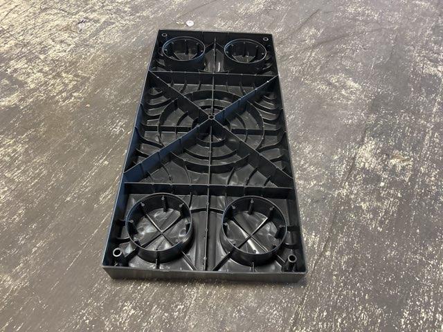 EcoPad 18 x 38 x 3 Inch Black Plastic Equipment Pad