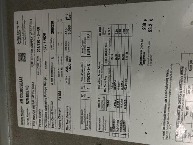 10 Ton AC/HP ECM Upflow/Horizontal Air Handler 208-230/60/3 R-410A CFM 5000