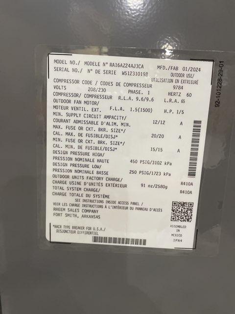 2 Ton Three-Stage Split-System Communicating Compatible Air Conditioner 208-230/60/1 R410A 16 SEER2