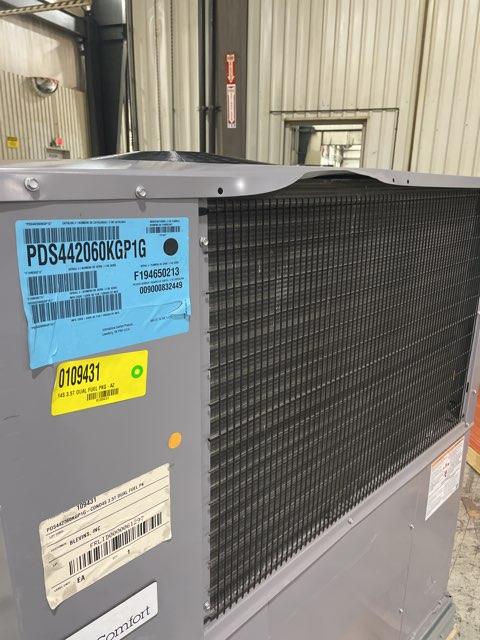3.5 Ton 1-Stg Convertible ECM Low Nox Dual Fuel HP Packaged Unit 80.4% 14.5 SEER 208-230/60/1, R410A