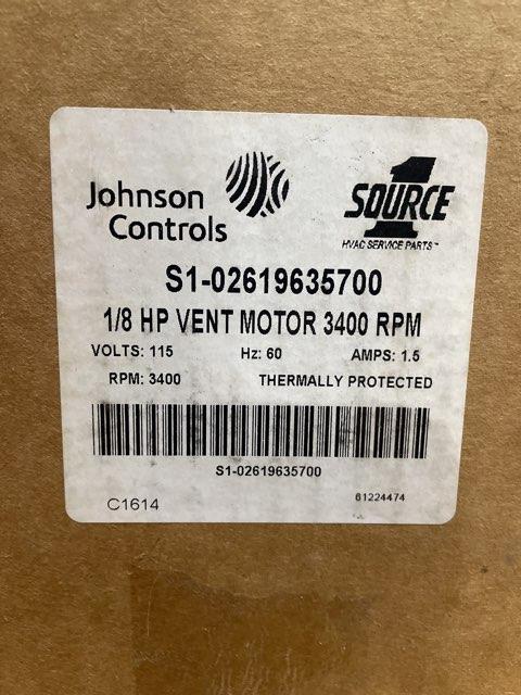 1/8 HP Inducer Vent Motor 115/60/1, 1.5 Amps RPM: 3400