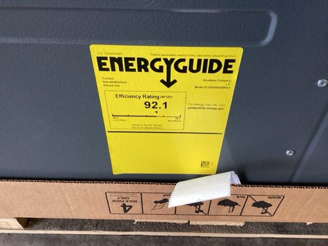 40,000 BTU Low NOx 1-Stg Downflow/Horizontal ECM Multi Speed Gas Furnace 92% 115/60/1 CFM: 1498