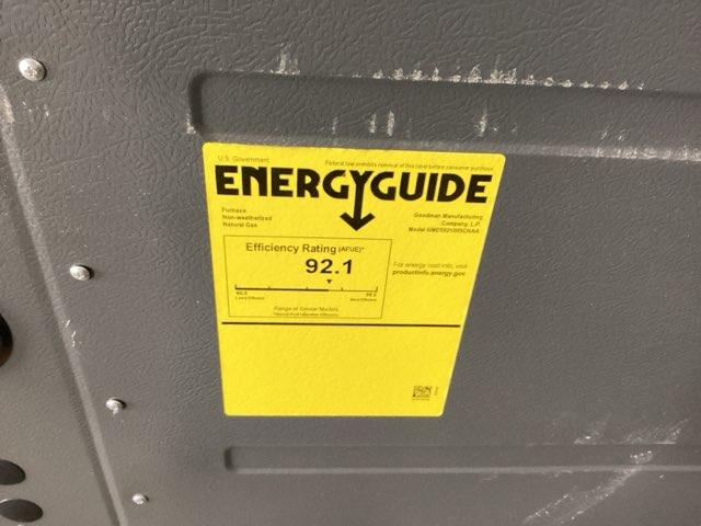 100,000 BTU Low NOx 1-Stg Upflow/Horizontal ECM Multi Speed Gas Furnace 92% 115/60/1 CFM: 2000