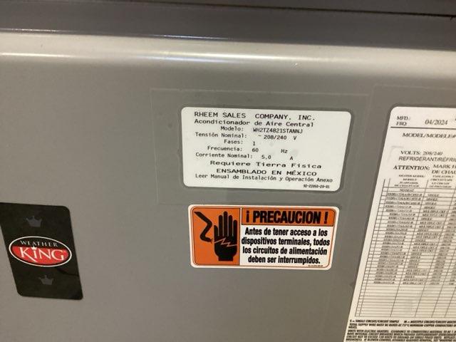 4 Ton AC/HP ECM Multiposition Air Handler 208-240/60/1 R-410A CFM 1552