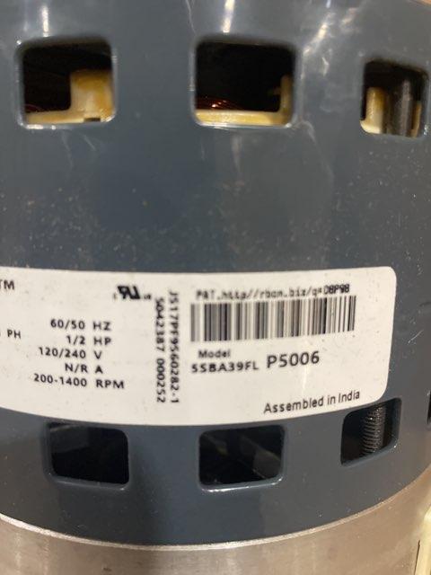 1/2 HP Blower Motor 120-240/60/1 Variable Speed