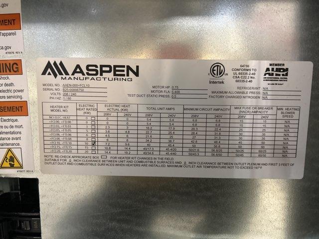 10 KW Downflow ECM Multi Speed Electric Manufactured Housing Furnace 208/240/60/1 CFM: 1850