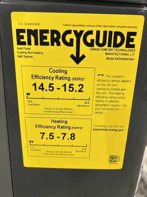 3.5 Ton Single-Stage Split-System Heat Pump 208-230/60/1 R410A 15.2 SEER2