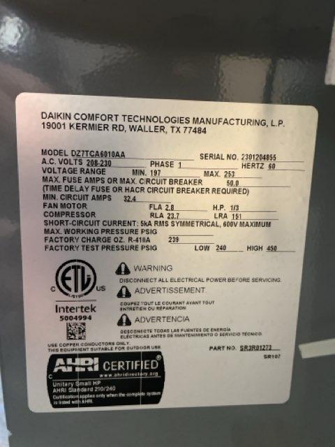 5 Ton Two-Stage Split-System Communicating Compatible Heat Pump 208-230/60/1 R410A 16.2 SEER2