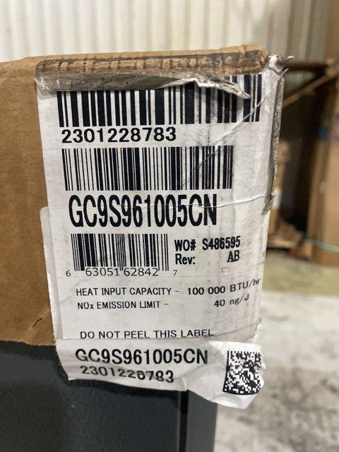 100,000 BTU Low NOx 1-Stg Downflow/Horizontal ECM Multi Speed Gas Furnace 96% 115/60/1 CFM: 2000