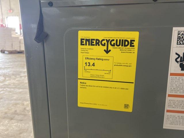 5 Ton Two-Stage Horizontal Packaged Air Conditioning Unit, 13.4 SEER2, 208-230/60/1, R410A