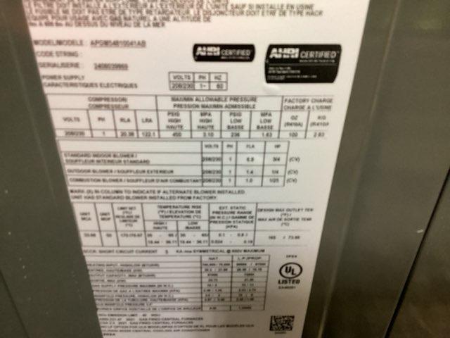 4 Ton Two-Stage Convertible Natural Gas/Electric Packaged Unit, 15 SEER2, 208-230/60/1, R410A