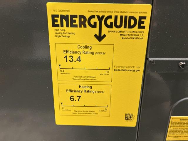 3.5 Ton Single-Stage Convertible Packaged Heat Pump Unit, 13.4 SEER2, 208-230/60/1, R410A