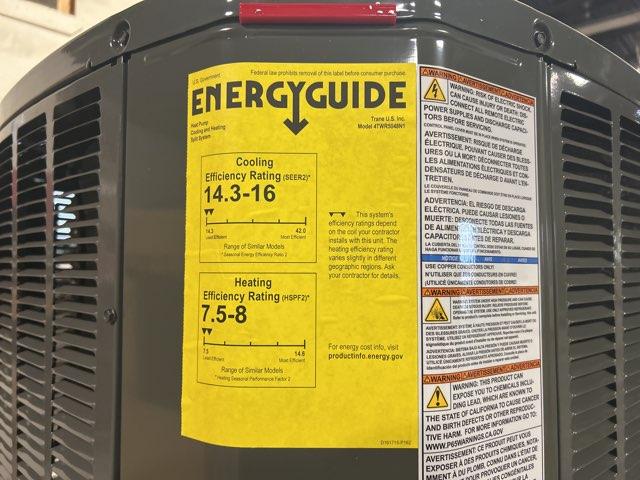 4 Ton Single-Stage Split-System Heat Pump 208-230/60/1 R410A 15 SEER