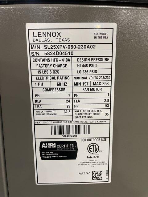 5 Ton Variable Speed Split-System Communicating Heat Pump 208-230/60/1 R410A 24 SEER