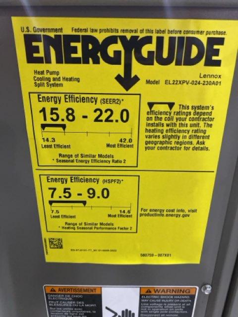 2 Ton Variable Speed Split-System Communicating Compatible Heat Pump 208-230/60/1 R410A 22 SEER2