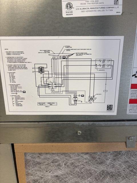 3 Ton AC/HP ECM Wall Mounted Air Handler With 8 KW Heat, 208-230/60/1 R22/R-410A CFM 1360