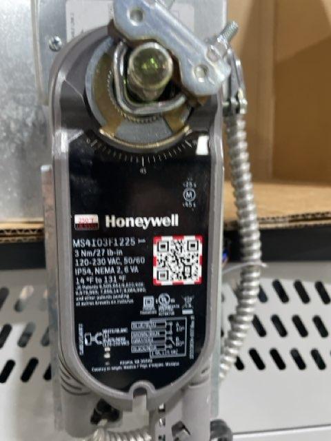 Honeywell Electronic Fire Damper 10"X16", 50-60 Hertz, 120-230volts, 1 Phase