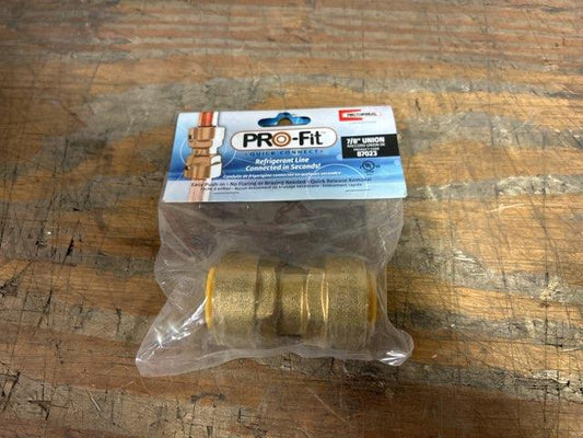 7/8" Brass Union Quick Connect Refrigerant Fitting