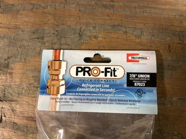 7/8" Brass Union Quick Connect Refrigerant Fitting