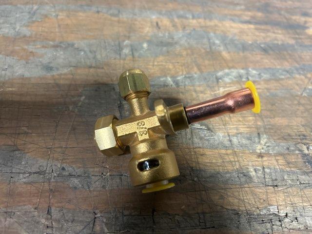 3/8" Brass Service Valve Quick Connect Refrigerant Fitting