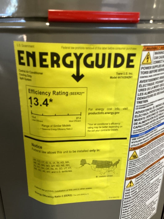 3.5 Ton Single-Stage Split-System Air Conditioner 208-230/60/1 R410A 13.4 SEER2