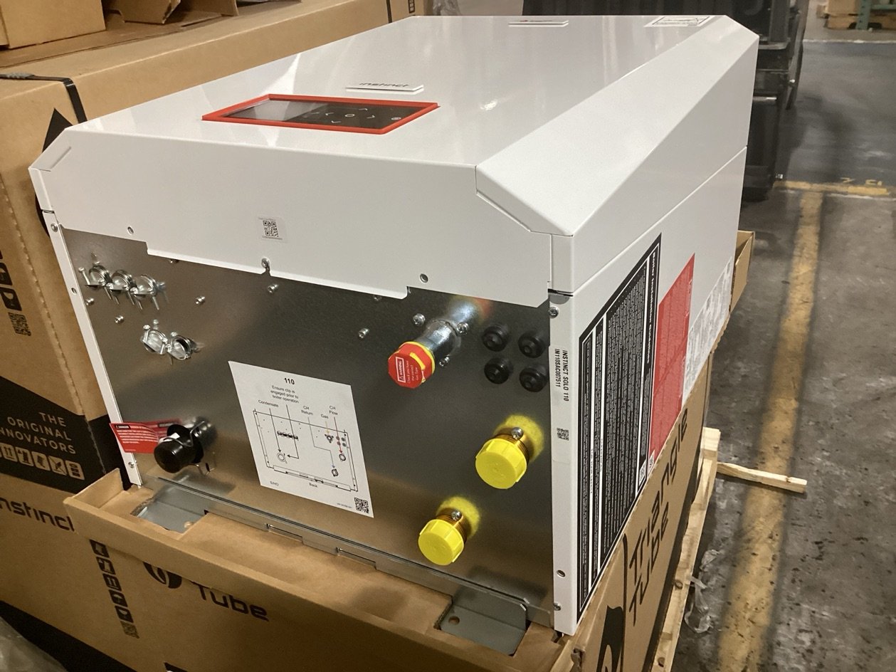 110,000 BTU Condensing Natural Gas Hot Water Boiler 95% AFUE, 120/60/1