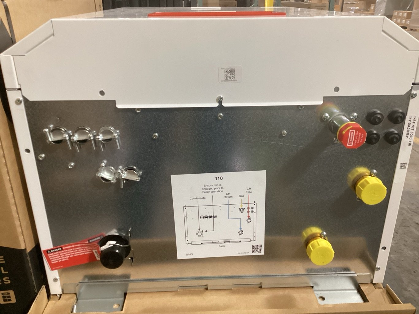 110,000 BTU Condensing Natural Gas Hot Water Boiler 95% AFUE, 120/60/1