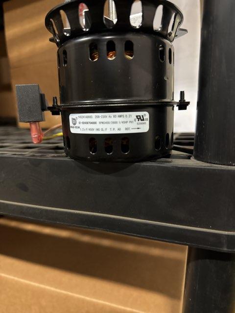 1/45 HP, 230V, Motor Inducer with Capacitor, 3400 RPM
