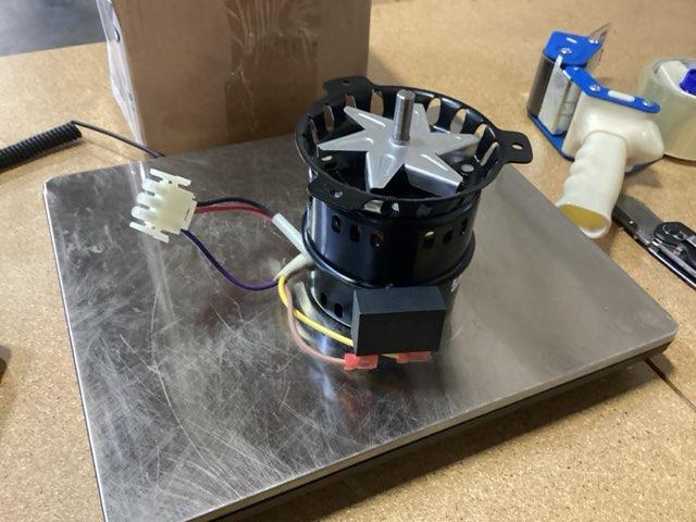 1/45 HP, 230V, Motor Inducer with Capacitor, 3400 RPM