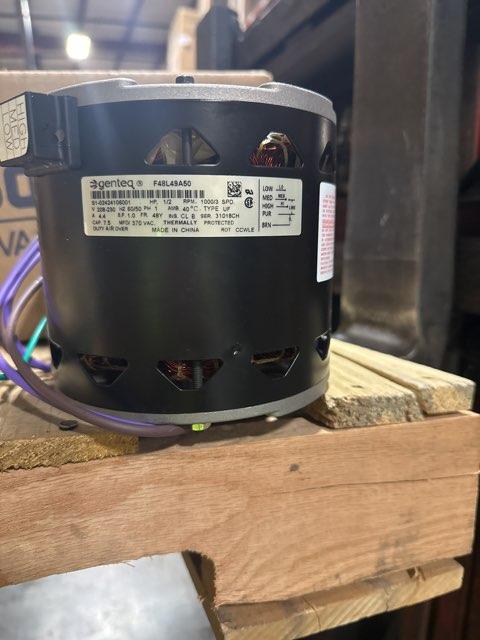 1/2 HP Blower Motor 230/60/1 1000 Rpm 3 Speed
