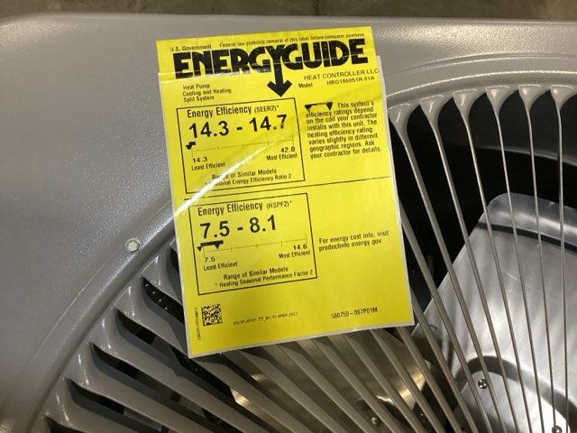 5 Ton Single-Stage Split-System Heat Pump 208-230/60/1 R410A 15 SEER