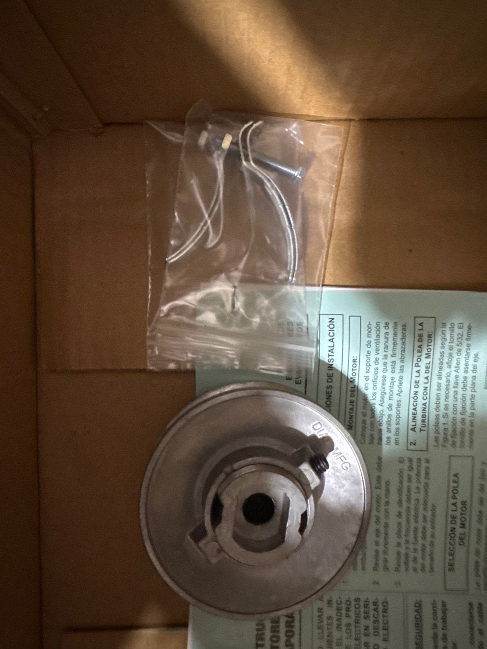 1 HP Fan Motor 230/60/1 1725 Rpm 2 Speed