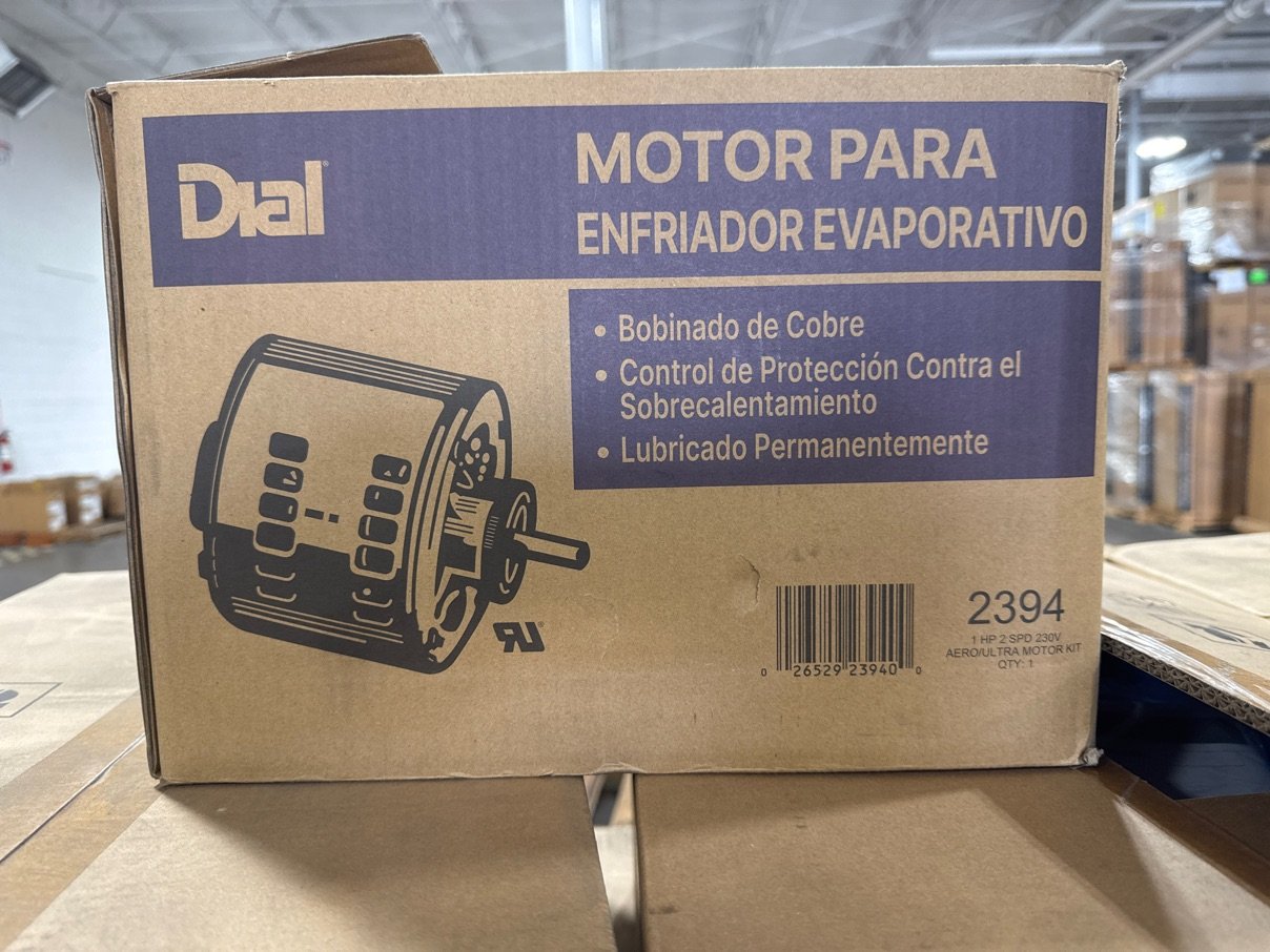 1 HP Fan Motor 230/60/1 1725 Rpm 2 Speed