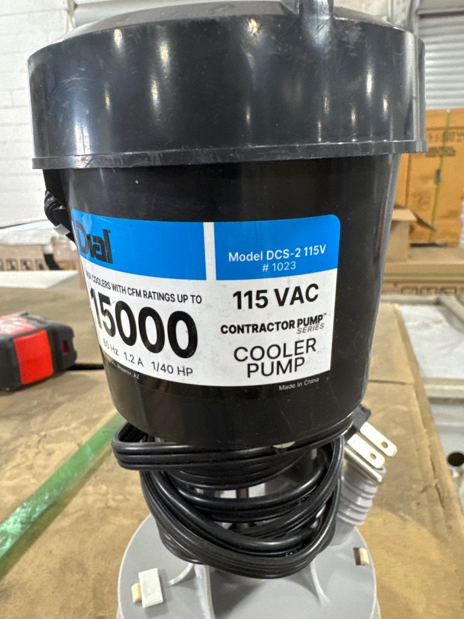 Evaporator Cooler Pump, 115/60/1, 8500-15000 CFM
