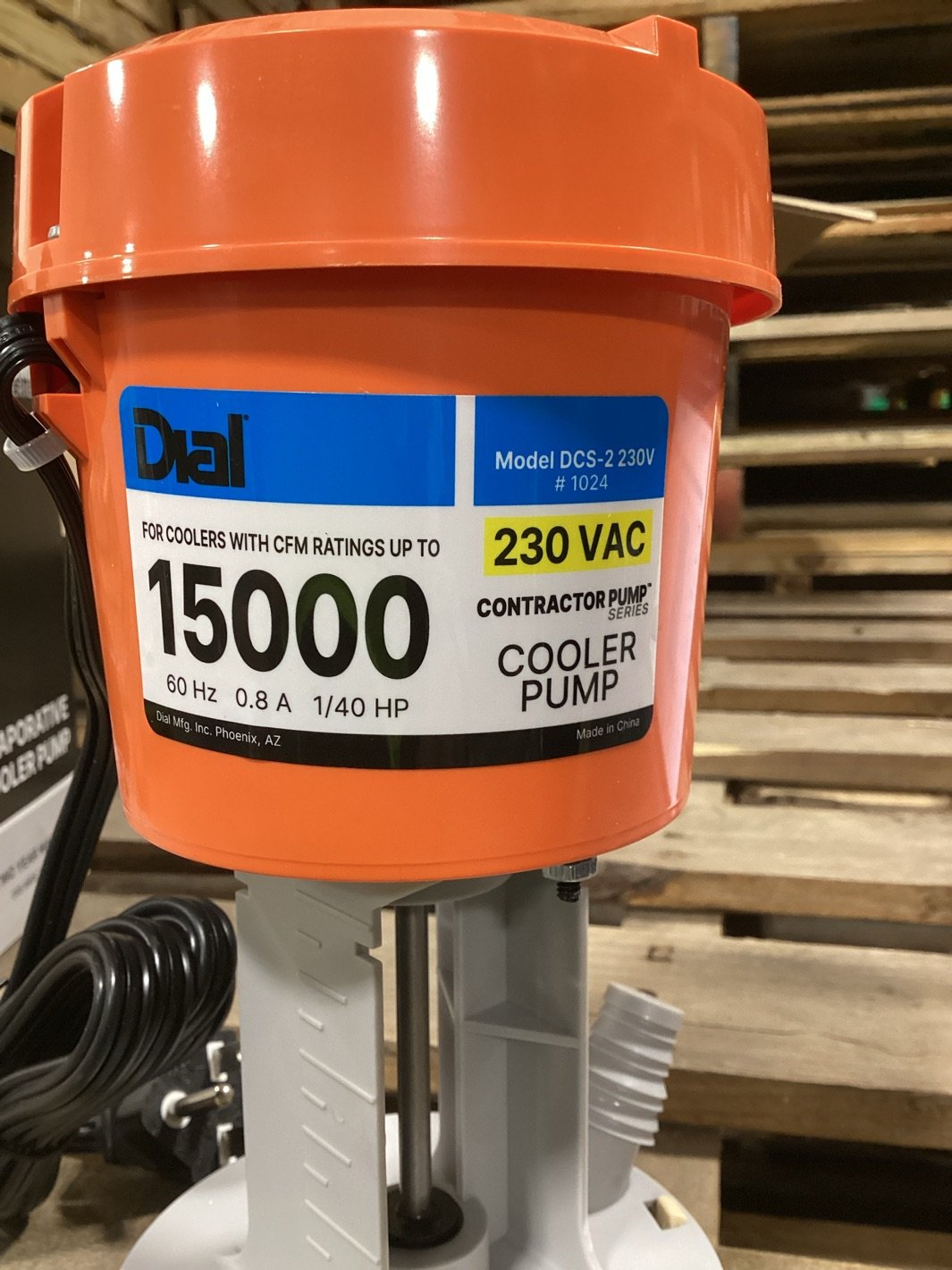 Evaporator Cooler Pump, 230/60/1, 8500-15000 CFM
