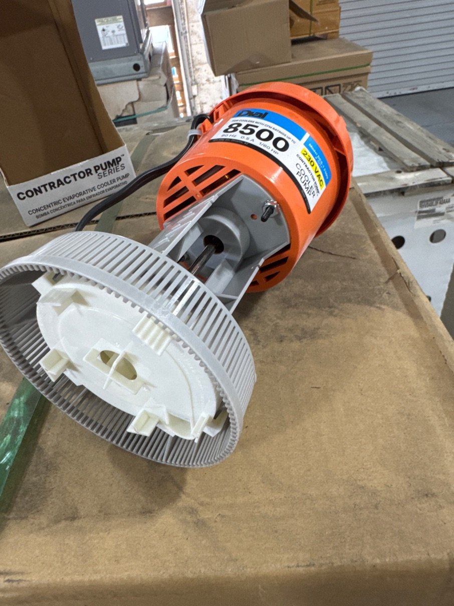 Evaporator Cooler Pump, 230/60/1, 8500 CFM