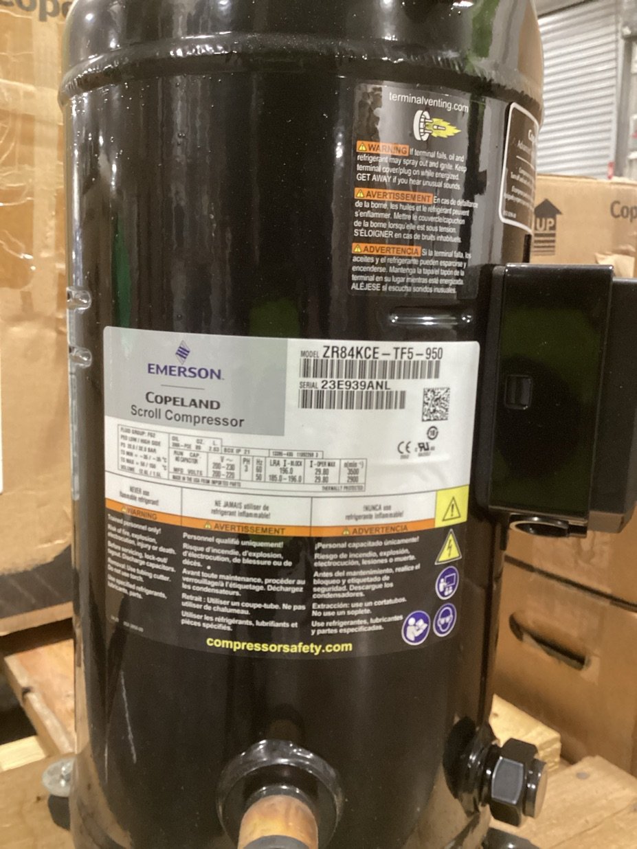 7 Ton Single-Stage AC Scroll Compressor 200/230/60/3 R22