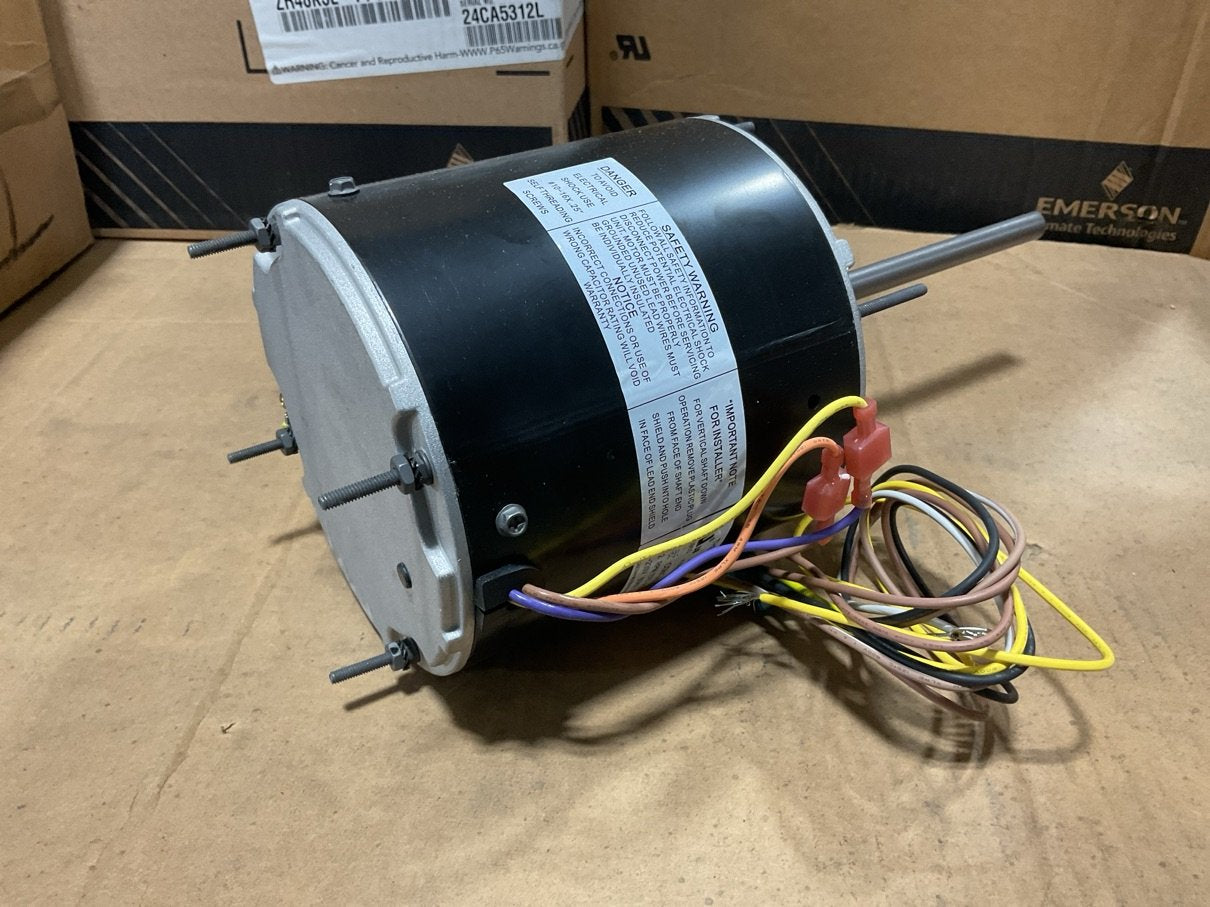 1/2 HP Condenser Fan Motor 208-230/60/1 1075 Rpm 1 Speed