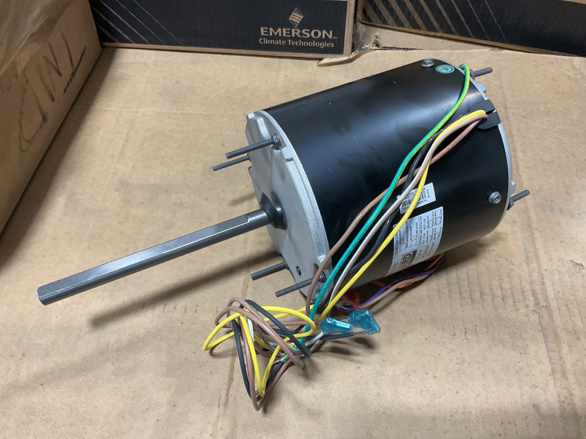 1/2 HP Condenser Fan Motor 208-230/60/1 1075 Rpm 1 Speed