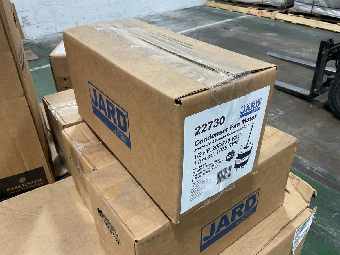 1/2 HP Condenser Fan Motor 208-230/60/1 1075 Rpm 1 Speed