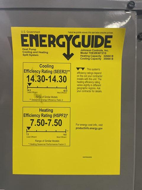 3 Ton Two-Stage Split-System Heat Pump 208-230/60/1 R410A 14.3 SEER2
