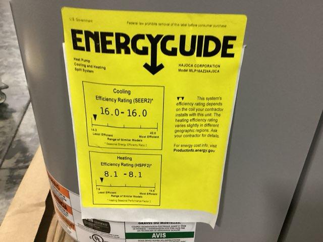 2 Ton Inverter Split-System Communicating Heat Pump 208-230/60/1 R410A 16 SEER2