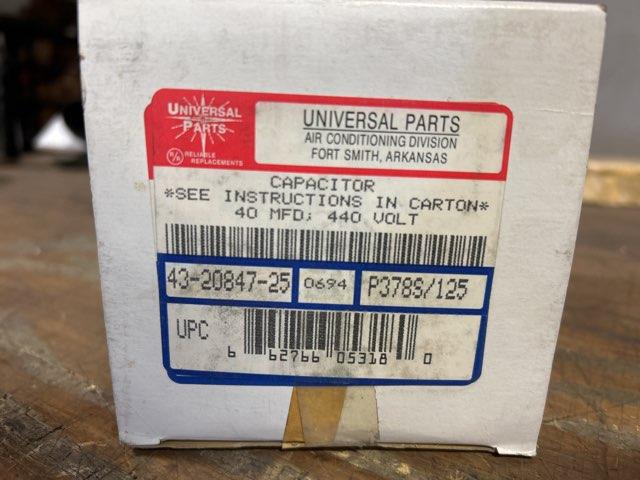 40 MFD 440 Volt Oval Capacitor